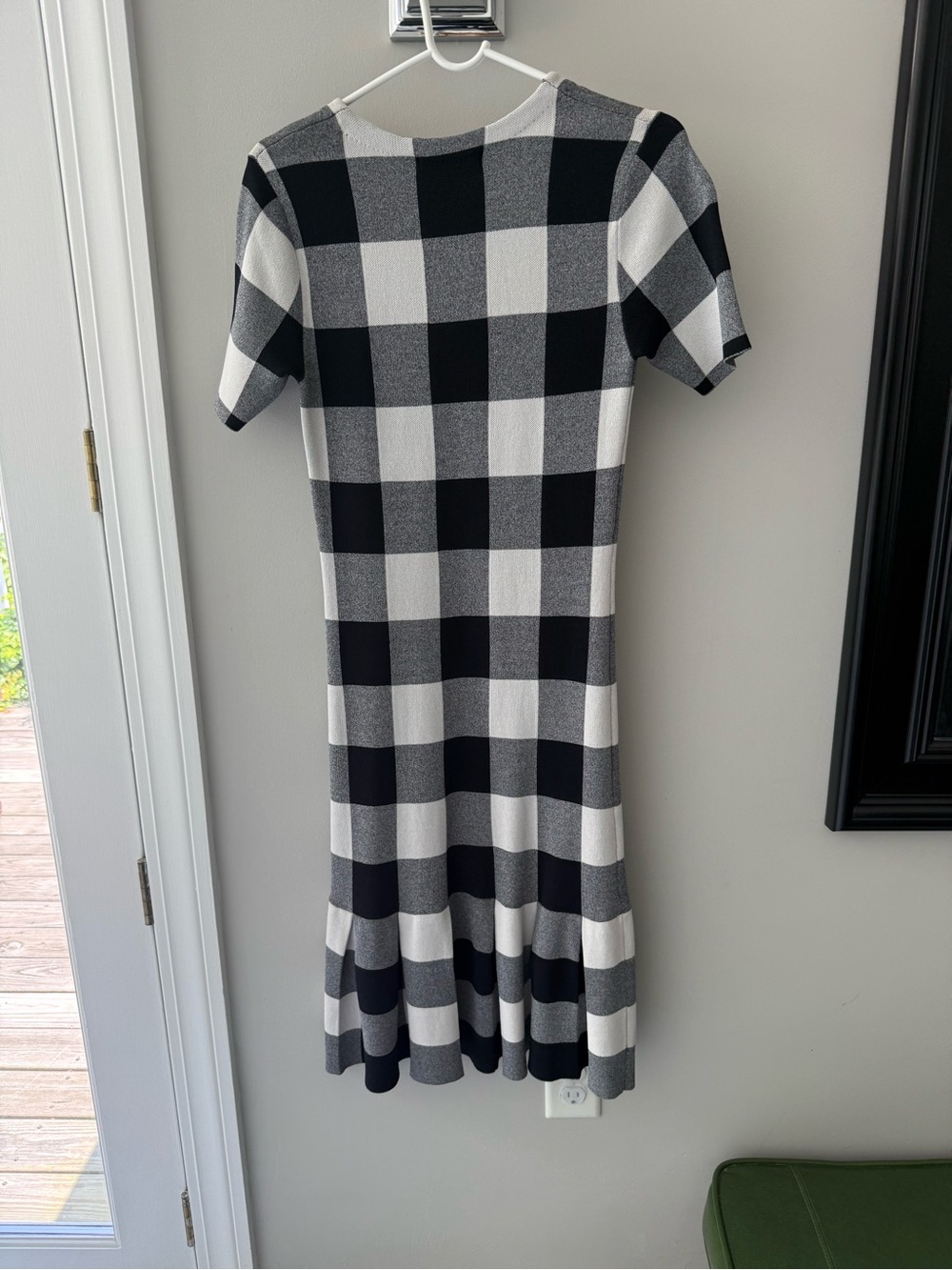 Slate and Willow and White Gingham Short Sleeve Knit Dress size xs - Picture 4 of 4